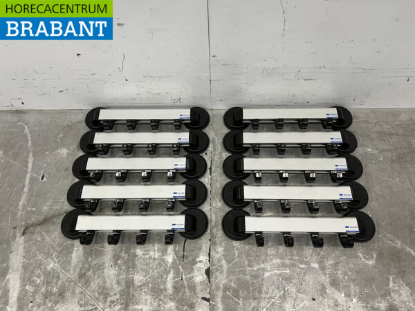 Aestic Magnetischer Kleiderständer 4 Haken 45 cm 10 Stück Hospitality Store