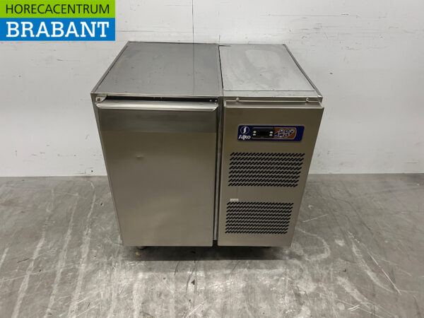 Gekühlte Werkbank aus Edelstahl 1 Tür 77 cm 230V Horeca