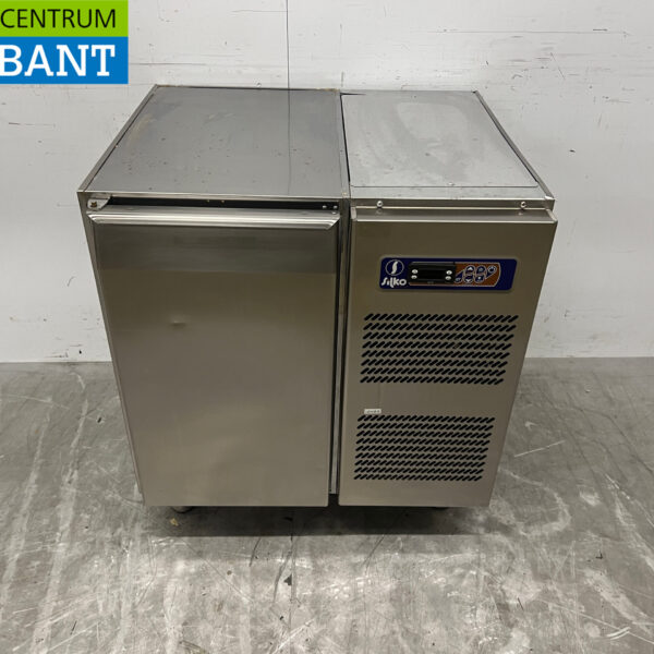 Edelstahl Gekühlte Werkbank 1 Tür 77 cm 230V Horeca
