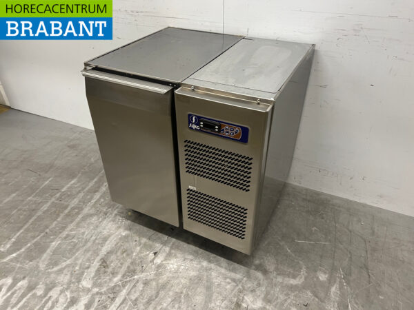 Gekühlte Werkbank aus Edelstahl 1 Tür 77 cm 230V Horeca – Bild 2