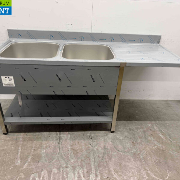 Edelstahlspüle Doppelspüle Premium-line 180 cm Horeca