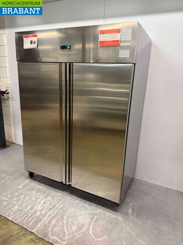 Edelstahl Polar U635 Doppeltüriger 2-türiger Gefrierschrank Gefrierschrank 1300 Liter 230V Horeca – Bild 3