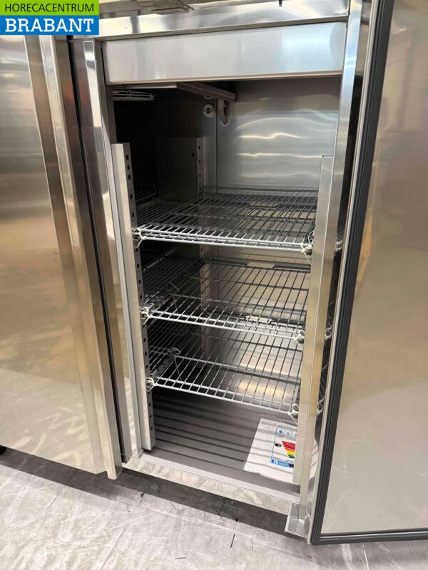 Edelstahl Polar U635 Doppeltüriger 2-türiger Gefrierschrank Gefrierschrank 1300 Liter 230V Horeca – Bild 4