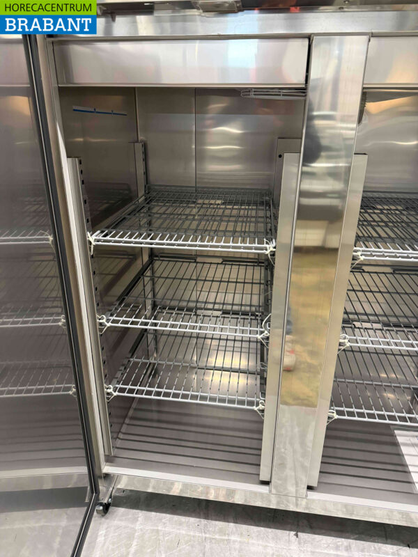 Edelstahl Polar U635 Doppeltüriger 2-türiger Gefrierschrank Gefrierschrank 1300 Liter 230V Horeca – Bild 5