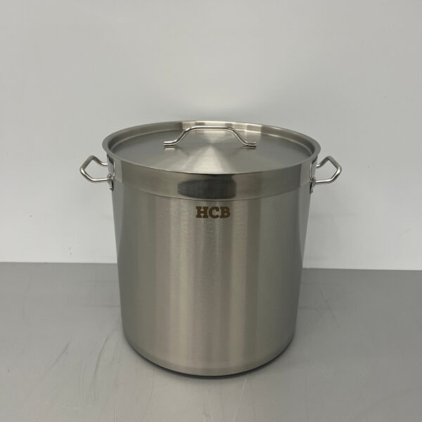 HCB Suppentopf aus Edelstahl Kochtopf Induktion 36,5 x 37 cm 33 Liter Horeca