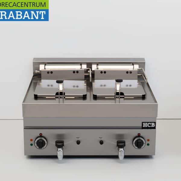HCB Edelstahl-Doppelfritteuse 2 x 10 Liter Premium-Line 400 V Gastronomie
