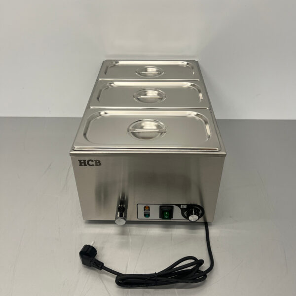 Edelstahl-Bain-Marie 3 x 1/3 GN 230V Horeca