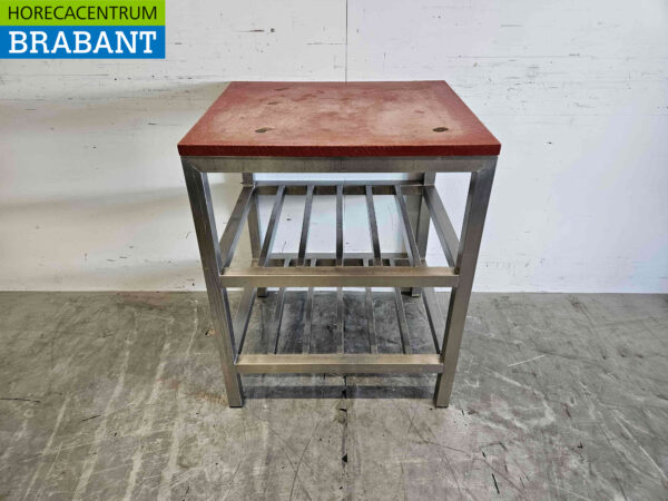 Edelstahl Polyethylen PE Schneidetisch Arbeitstisch 70 x 60,5 x 87,5 cm Catering Metzgerei