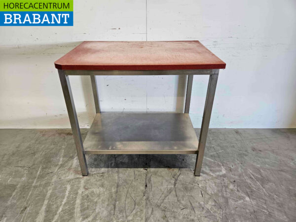 Edelstahl Polyethylen PE Schneidetisch Arbeitstisch 99 x 70 x 93 cm Catering Metzgerei