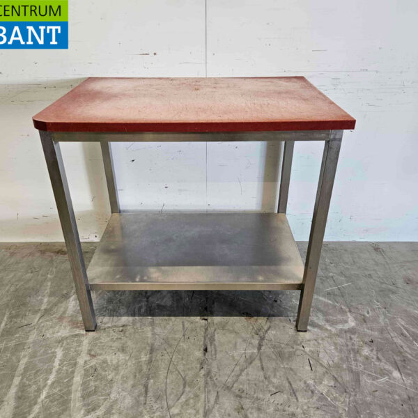 Edelstahl Polyethylen PE Schneidetisch Arbeitstisch 99 x 70 x 93 cm Catering Metzgerei