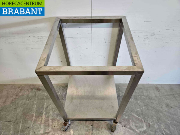 Mobiles Untergestell aus Edelstahl 60,5 x 61 x 110 cm Catering – Bild 4