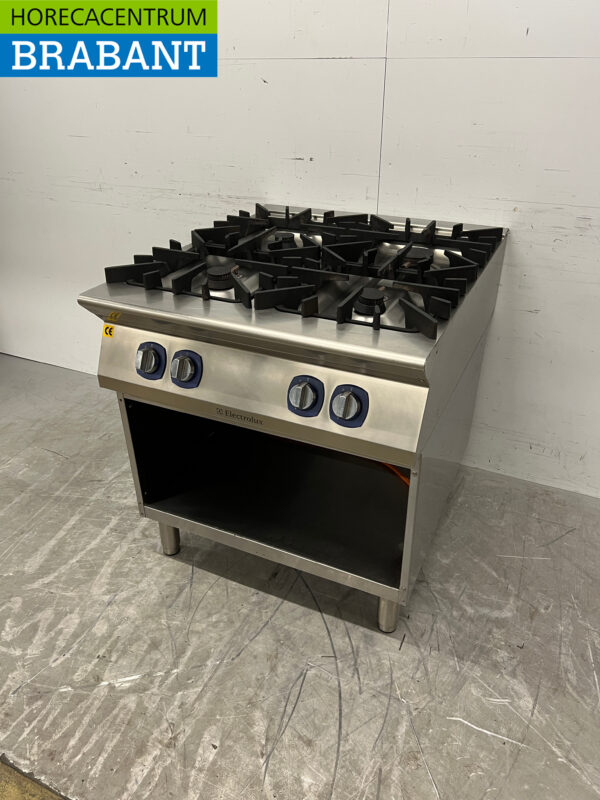 Edelstahl Electrolux 4-Flammen-Herd Propan 80 cm Horeca – Bild 2