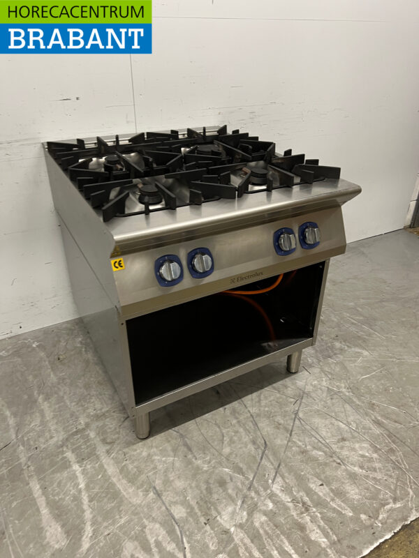 Edelstahl Electrolux 4-Flammen-Herd Propan 80 cm Horeca – Bild 3