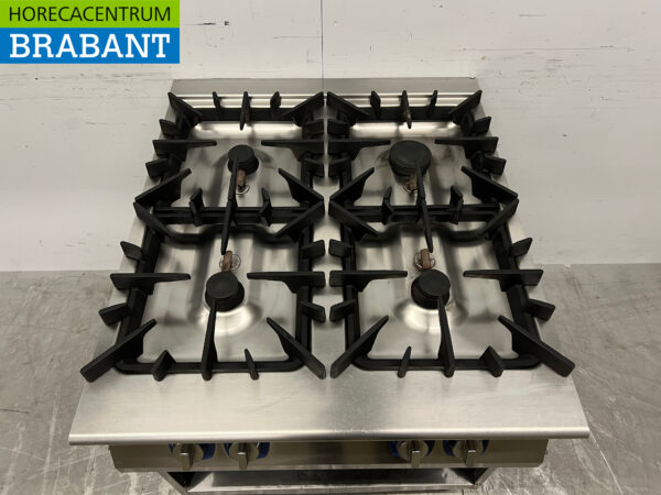 Edelstahl Electrolux 4-Flammen-Herd Propan 80 cm Horeca – Bild 4