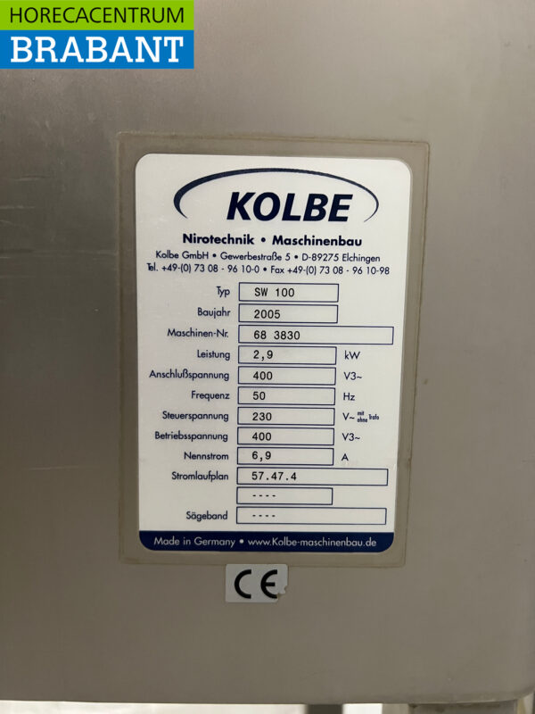 Kolbe SW 100 Fleischwolf aus Edelstahl 400V Metzgerei – Bild 7