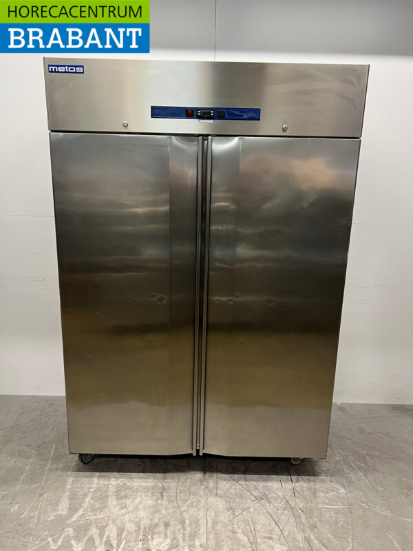 Metos Doppeltüriger Kühlschrank aus Edelstahl 1400 Liter 230V Horeca