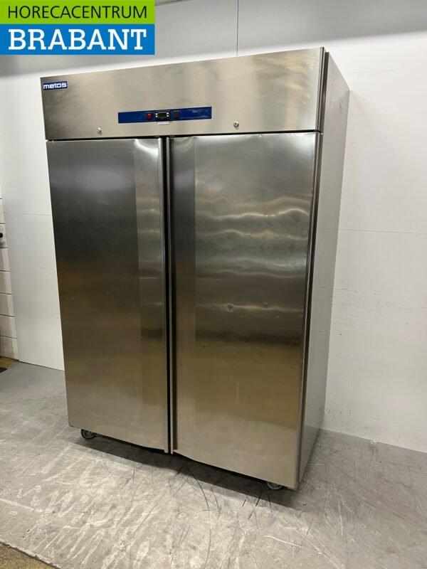 Metos Doppeltüriger Kühlschrank aus Edelstahl 1400 Liter 230V Horeca – Bild 2