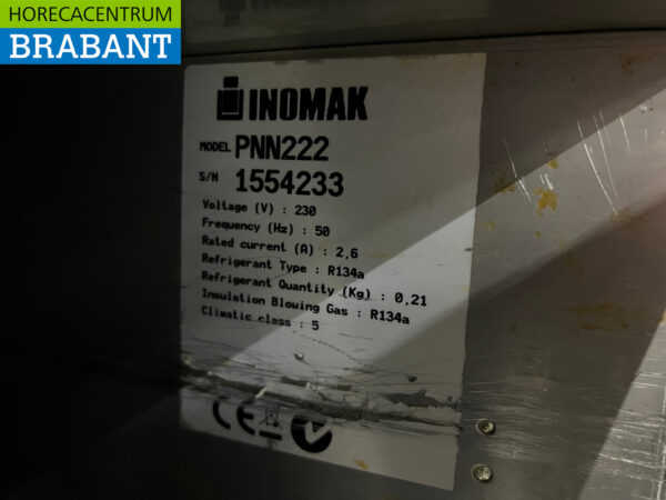 Edelstahl Inomak gekühlte Werkbank 6 Schubladen 178,5 cm 230V Horeca – Bild 5