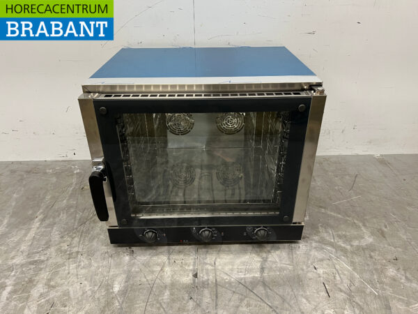 Edelstahl Tecnodom Heißluftofen Konvektionsofen 4 x 1/1 GN 230V Horeca