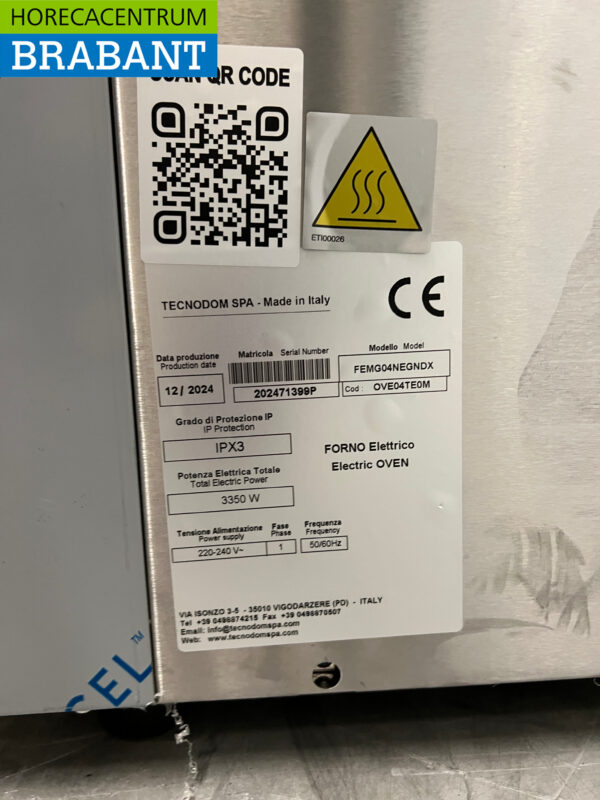 Saro Umluftofen aus Edelstahl 4 x 1/1 GN 230V Horeca – Bild 5