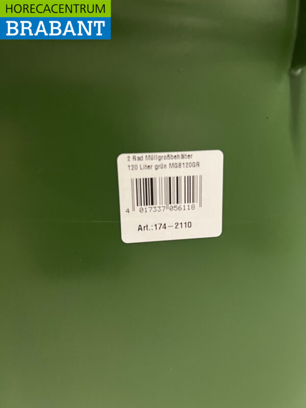 Saro Großer Abfallbehälter 120 Liter Green Catering – Bild 5