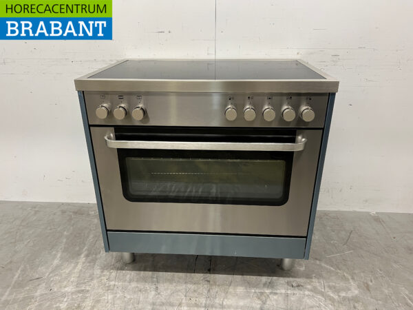Saro Induktionsherd aus Edelstahl mit Elektrobackofen 400V Horeca