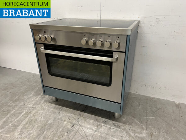 Saro Induktionsherd aus Edelstahl mit Elektrobackofen 400V Horeca – Bild 2