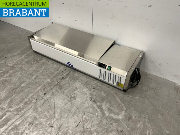 Saro Edelstahl-Arbeitsplattenkühler Saladière 4 x 1/3 GN 120 cm 230V Horeca – Bild 2