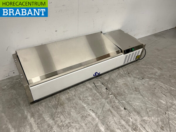 Saro Edelstahl-Arbeitsplattenkühler Saladière 4 x 1/3 GN 120 cm 230V Horeca – Bild 3