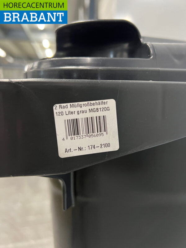 Saro Großer Abfallbehälter 120 Liter Schwarz Catering – Bild 5