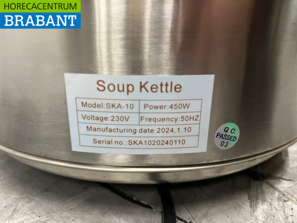 Saro SKA-10 Suppenkessel aus Edelstahl 10 Liter 230V Horeca – Bild 5