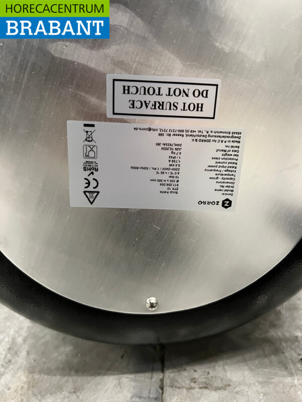 Zorro ZTK 10 Suppenkessel 10 Liter 230V Horeca – Bild 5