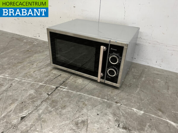 Mikrowelle aus Edelstahl 800 Watt 230V Catering – Bild 2