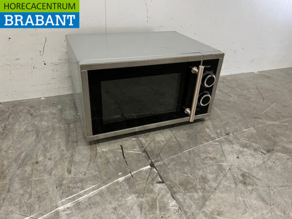 Mikrowelle aus Edelstahl 800 Watt 230V Catering – Bild 3