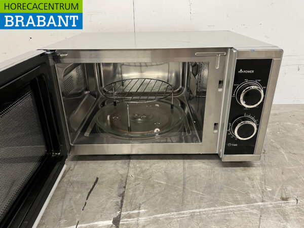 Mikrowelle aus Edelstahl 800 Watt 230V Catering – Bild 4