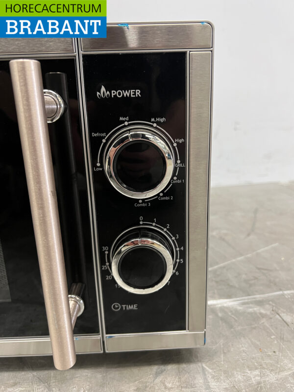 Mikrowelle aus Edelstahl 800 Watt 230V Catering – Bild 5