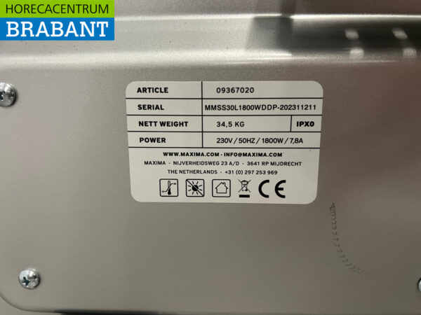 Edelstahl Mikrowelle 1800 Watt 230V Horeca – Bild 6