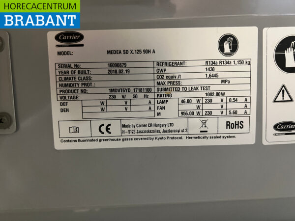 Carrier Mobile Kühlvitrine 131,5 cm 230V Horeca Shop – Bild 5