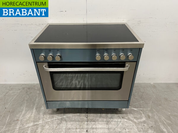 Saro Induktionsherd aus Edelstahl mit Elektrobackofen 400V Horeca