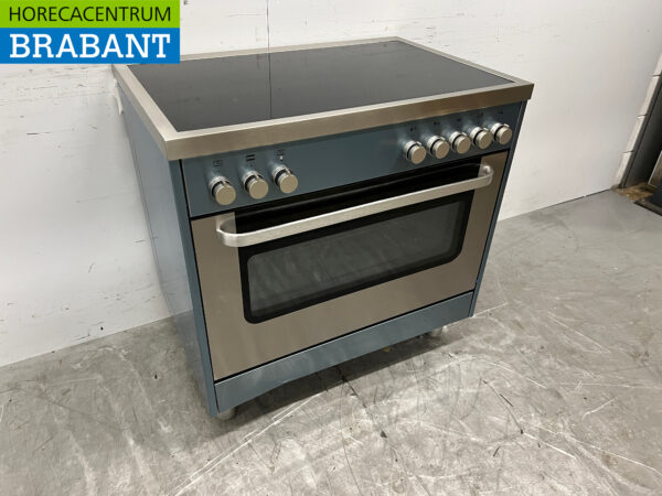 Saro Induktionsherd aus Edelstahl mit Elektrobackofen 400V Horeca – Bild 2