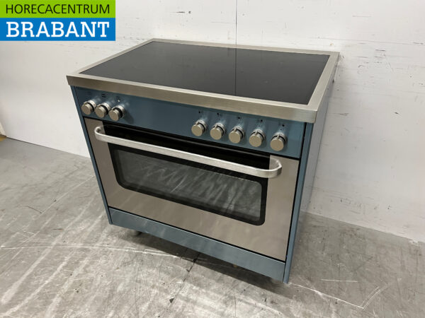 Saro Induktionsherd aus Edelstahl mit Elektrobackofen 400V Horeca – Bild 3