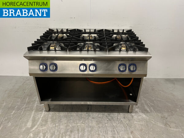 Electrolux 6-Flammen-Herd 120 cm Propan Horeca aus Edelstahl