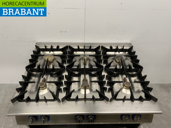 Electrolux 6-Flammen-Herd 120 cm Propan Horeca aus Edelstahl – Bild 4