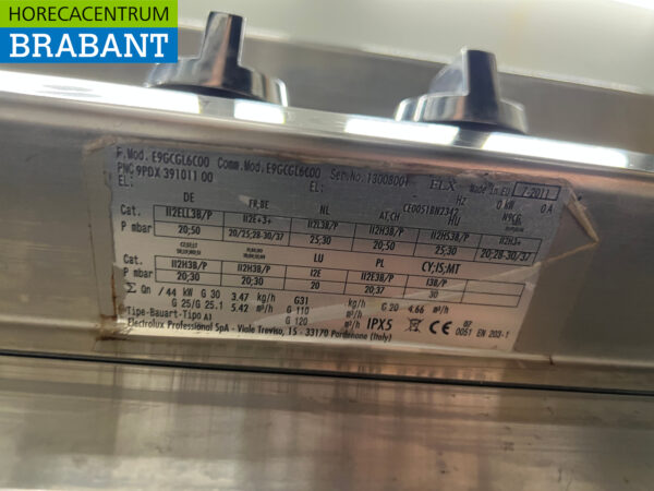 Electrolux 6-Flammen-Herd 120 cm Propan Horeca aus Edelstahl – Bild 5