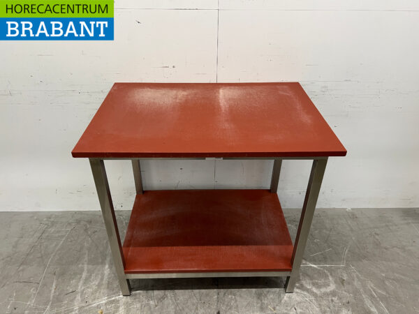 Edelstahl Schneidetisch Polyethylen 100 x 70 x 94 cm Catering Metzgerei