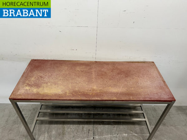 Schneidetisch aus Edelstahl Polyethylen 150 x 60 x 87,5 cm Catering Metzgerei – Bild 4