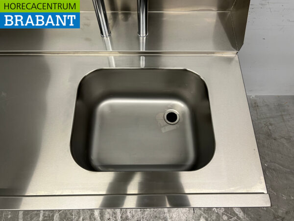 Saro Futtertisch aus Edelstahl mit Vorspüldusche 120 cm Horeca – Bild 4
