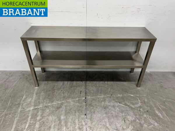 Doppelte Etagerenbrücke aus Edelstahl 140 cm Catering