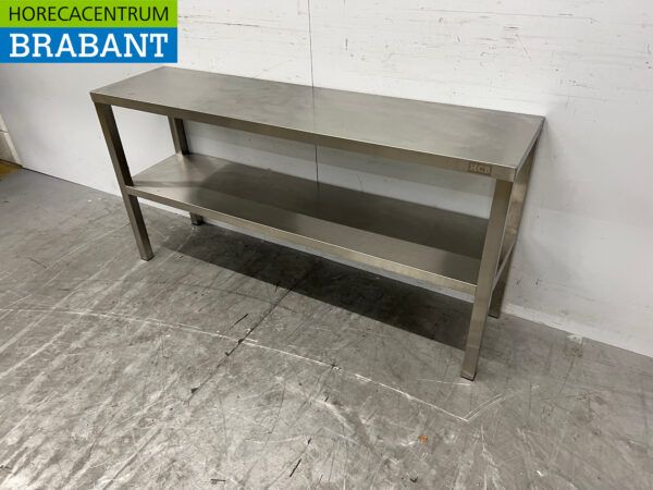 Doppelte Etagerenbrücke aus Edelstahl 140 cm Catering – Bild 2