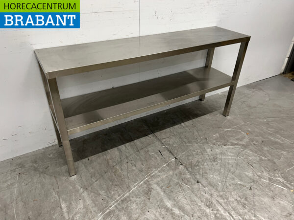 Doppelte Etagerenbrücke aus Edelstahl 140 cm Catering – Bild 3